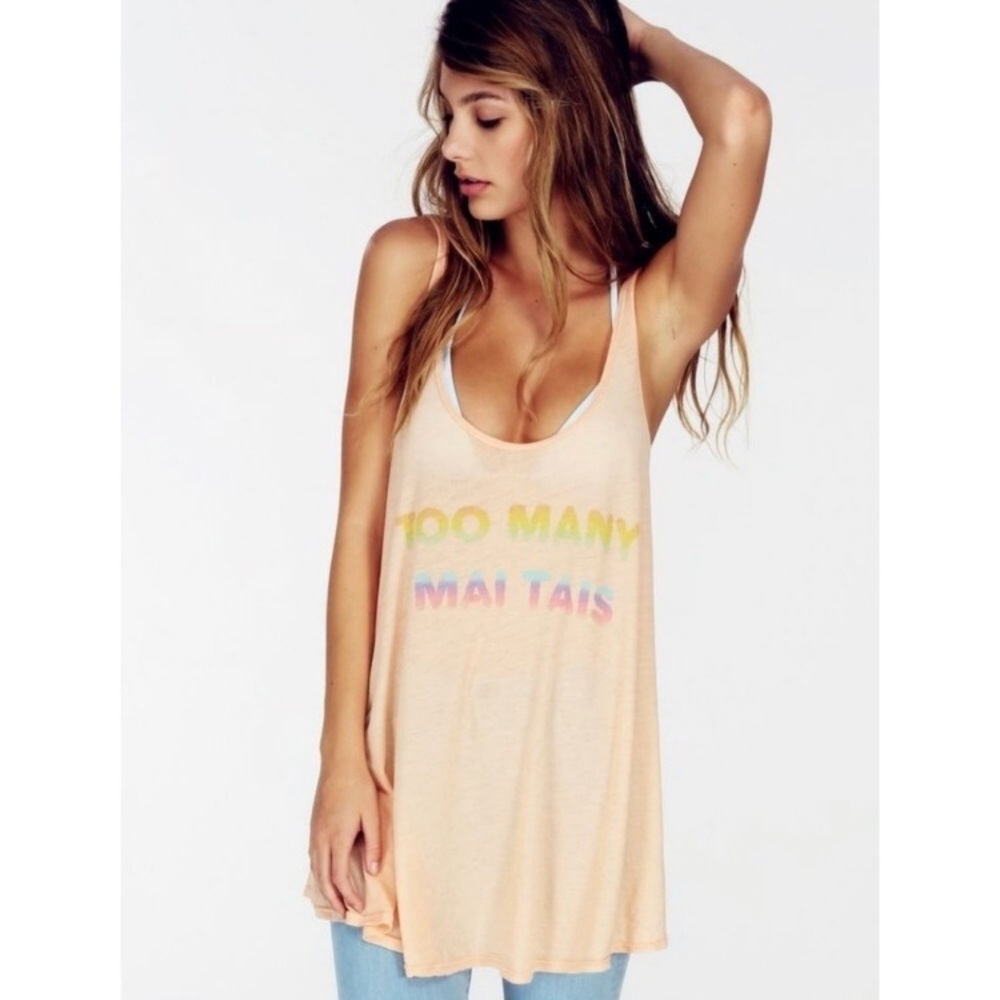 COPY - Wildfox Too Many Mai Tais Indiana Coverup Tank